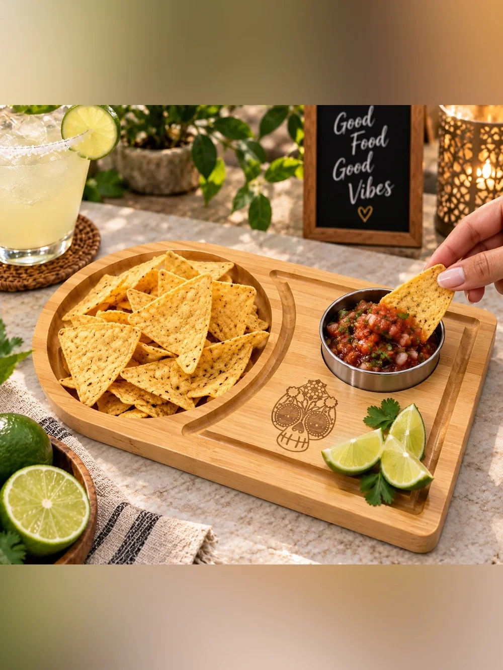 Neon Solis - Viva Fiesta Margarita Salt Rimmer/Chips holder